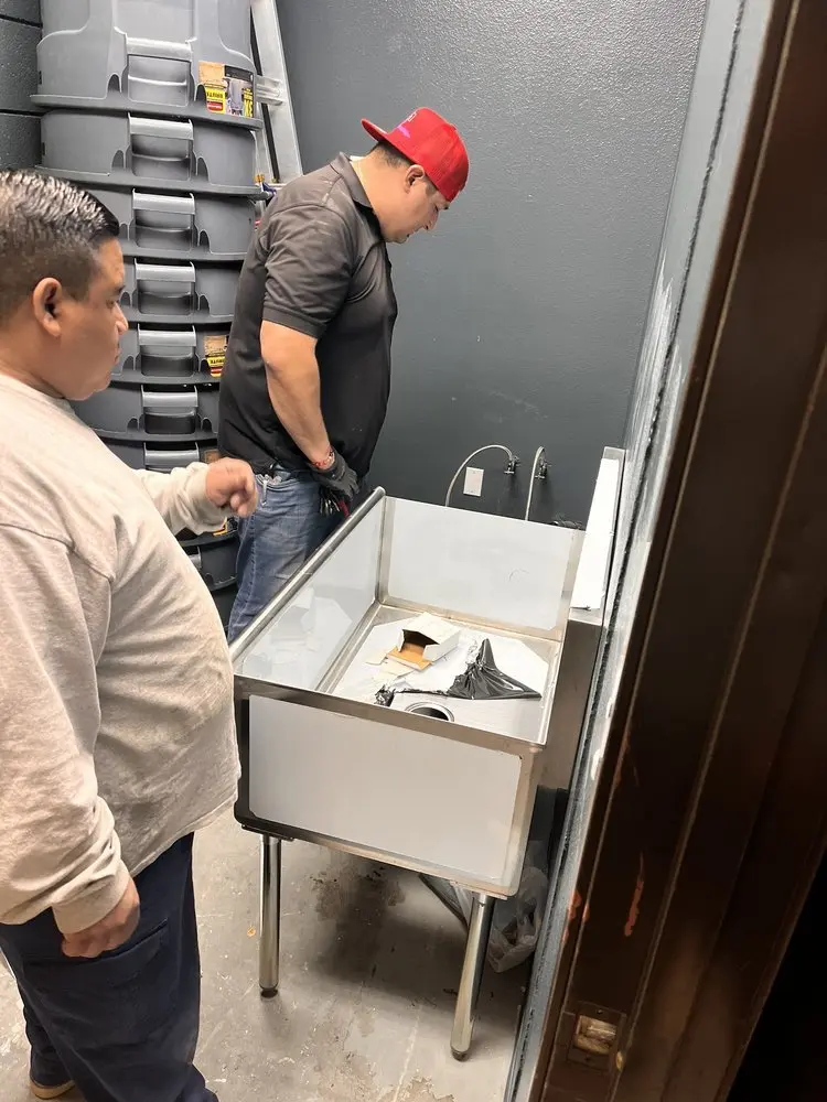 Commercial plumbing and sink installation in Gunbarrel